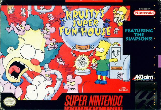 Krusty's Super Fun House - (SNES) Super Nintendo [Pre-Owned] Video Games Acclaim   