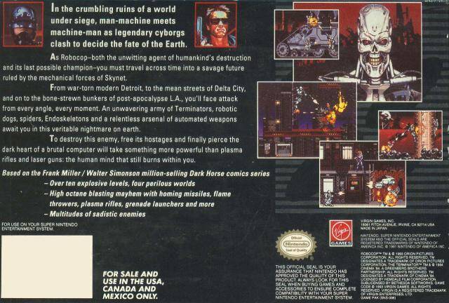 RoboCop Versus The Terminator - (SNES) Super Nintendo  [Pre-Owned] Video Games Virgin Interactive   
