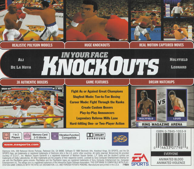 Knockout Kings - (PS1) PlayStation 1 [Pre-Owned] Video Games EA Sports   