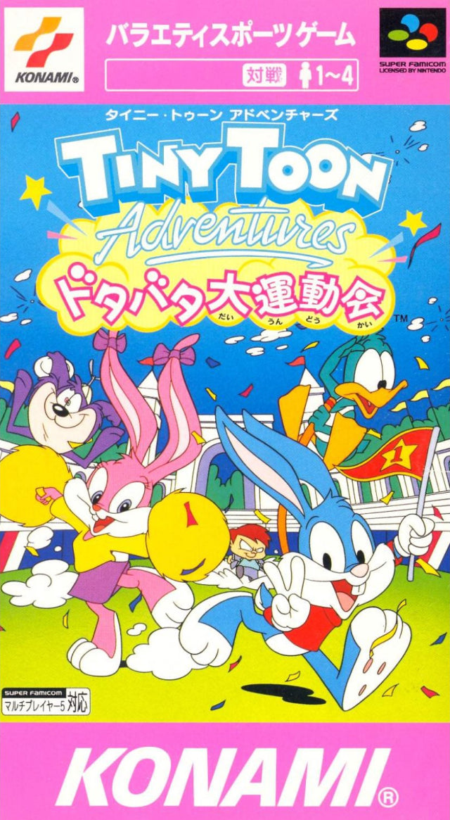 Tiny Toon Adventures: Dotabata Daiundoukai - (SFC) Super Famicom [Pre-Owned] (Japanese Import) Video Games Konami   