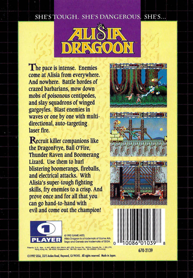 Alisia Dragoon - (SG) SEGA Genesis [Pre-Owned] Video Games Sega   