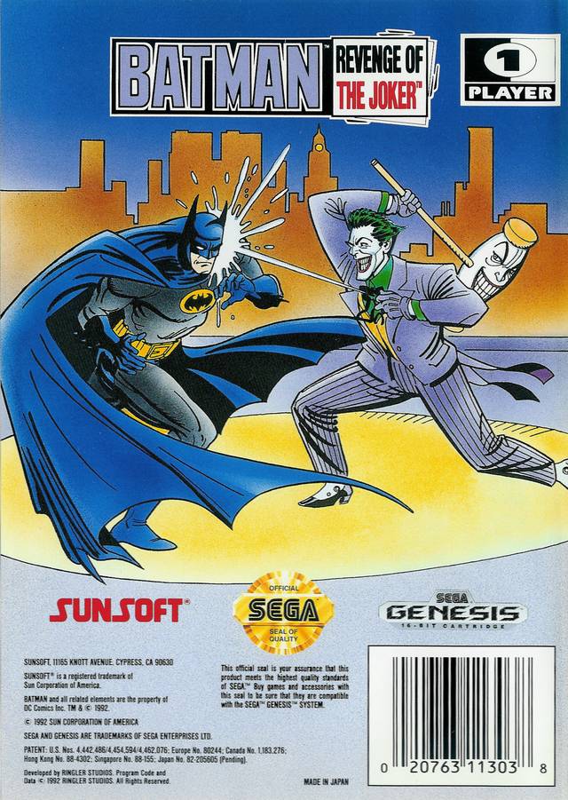Batman: Revenge of the Joker - (SG) SEGA Genesis [Pre-Owned