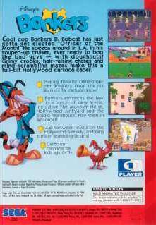 Disney's Bonkers - (SG) SEGA Genesis [Pre-Owned] Video Games Sega   