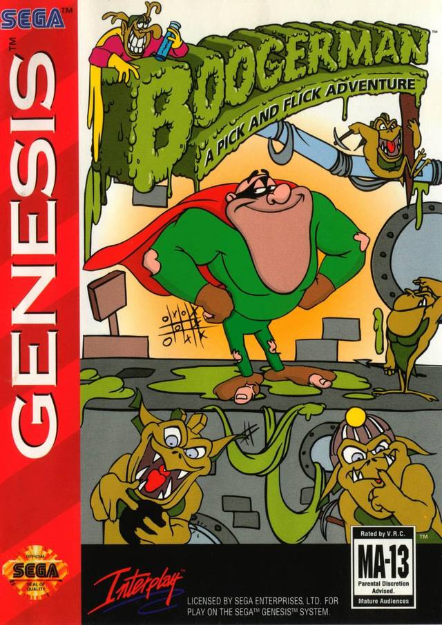 Boogerman: A Pick and Flick Adventure - SEGA Genesis [Pre-Owned] Video Games Interplay   