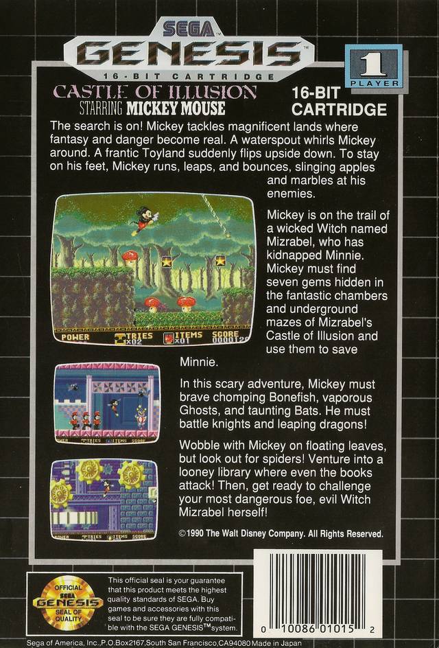 Castle of Illusion Starring Mickey Mouse - SEGA Genesis [Pre-Owned] Video Games Sega   