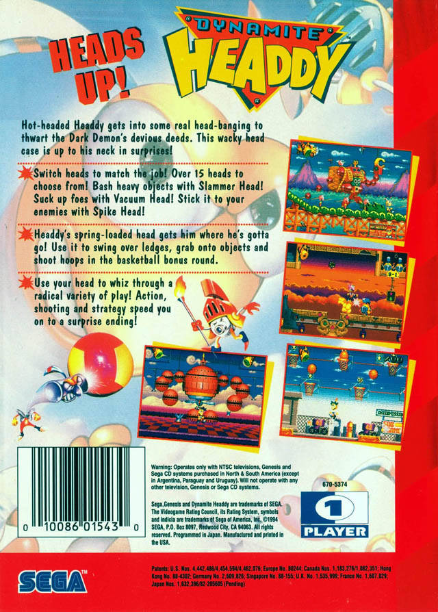 Dynamite Headdy - (SG) SEGA Genesis [Pre-Owned] Video Games Sega   