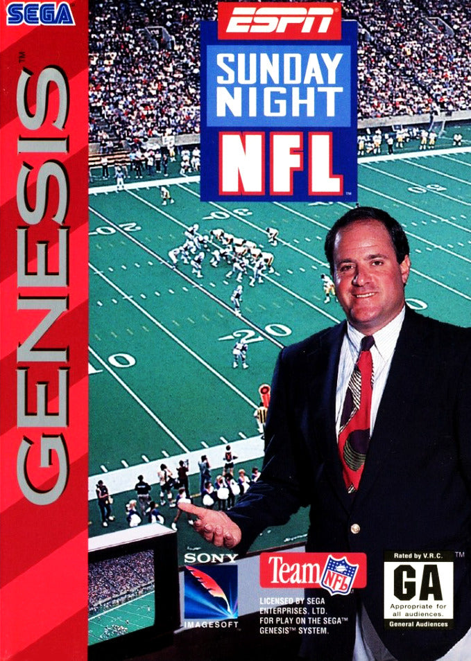 ESPN Sunday Night NFL - (SG) SEGA Genesis [Pre-Owned] Video Games Sony Imagesoft   