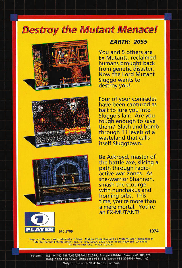 Ex-Mutants - (SG) SEGA Genesis [Pre-Owned] Video Games Sega   