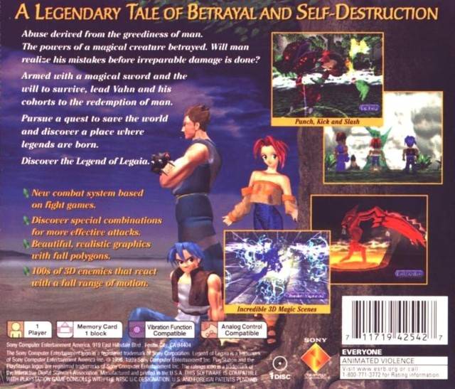 Legend of Legaia - (PS1) PlayStation 1 [Pre-Owned] Video Games SCEA   