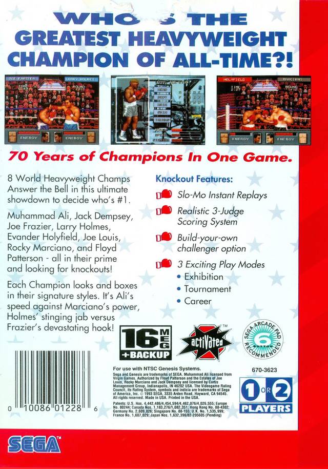 Greatest Heavyweights - SEGA Genesis [Pre-Owned] Video Games Sega   