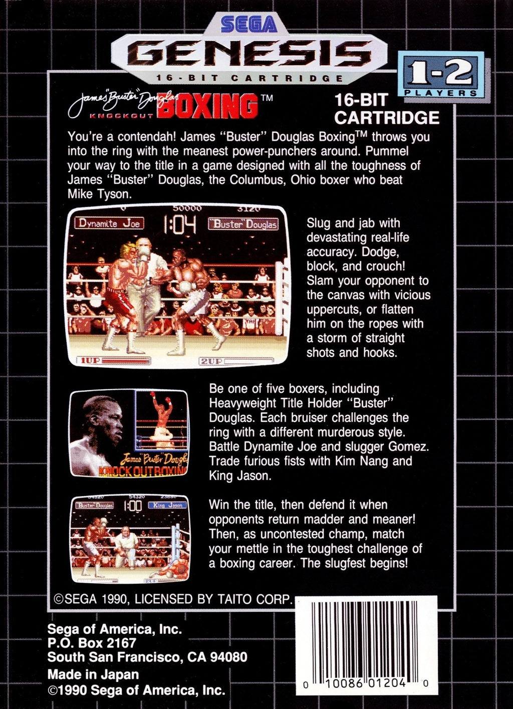 James 'Buster' Douglas Knockout Boxing - (SG) SEGA Genesis [Pre-Owned] Video Games Sega   