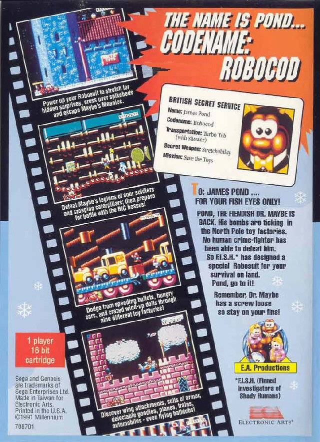 James Pond II: Codename: Robocod - (SG) SEGA Genesis [Pre-Owned] Video Games Electronic Arts   