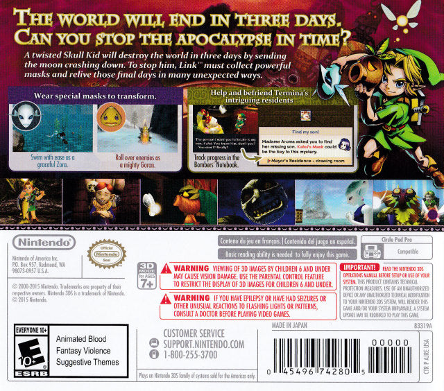 The Legend of Zelda: Majora's Mask 3D - Nintendo 3DS [Pre-Owned] Video Games Nintendo   