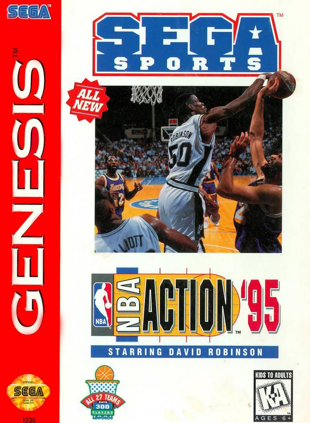 NBA Action '95 starring David Robinson - (SG) SEGA Genesis [Pre-Owned] Video Games Sega   