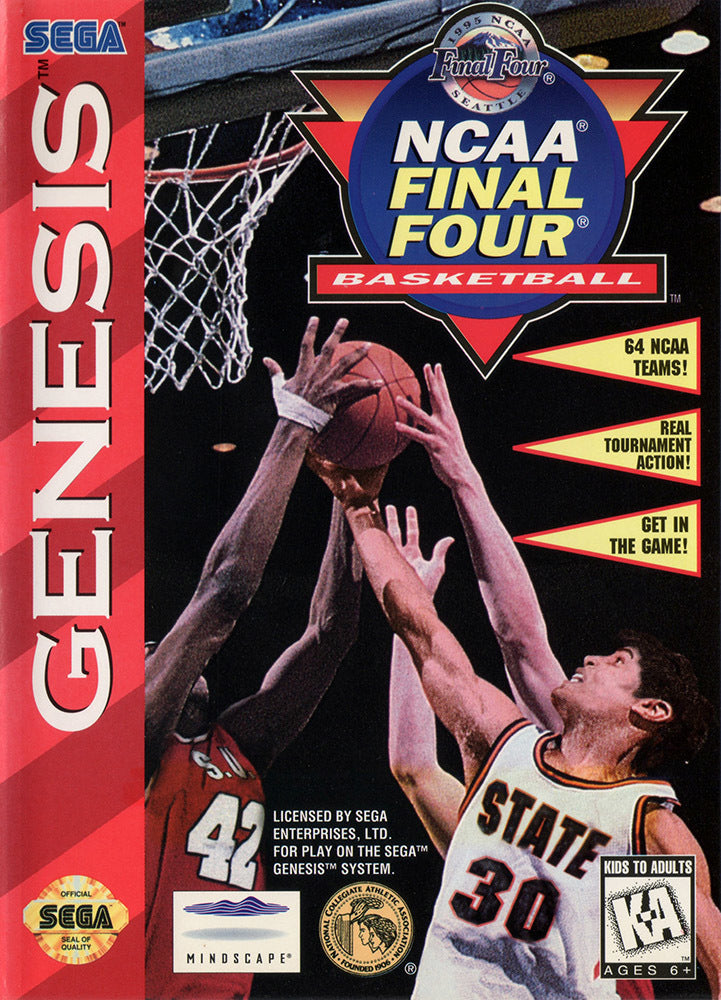 NCAA Final Four Basketball - (SG) SEGA Genesis [Pre-Owned] Video Games Mindscape   