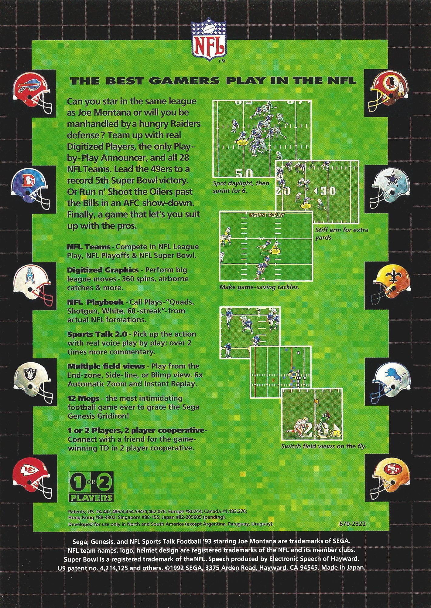NFL Sports Talk Football '93 Starring Joe Montana - (SG) SEGA Genesis [Pre-Owned] Video Games Sega   