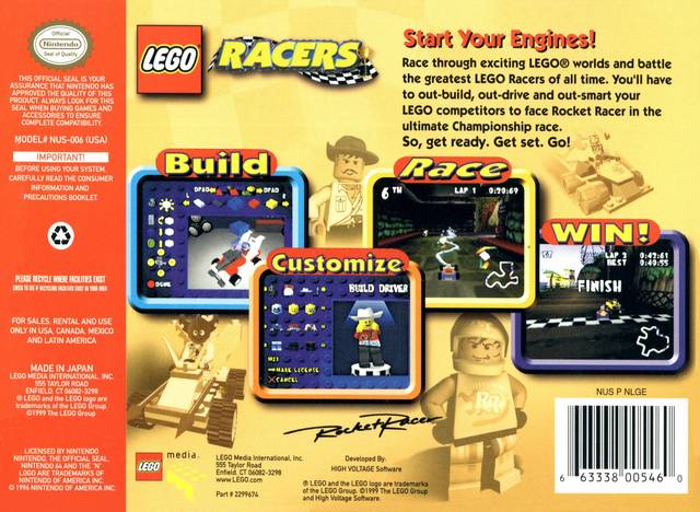 LEGO Racers - (N64) Nintendo 64 [Pre-Owned] Video Games Lego Media   