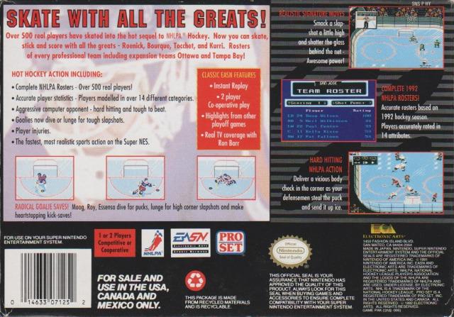 NHLPA Hockey 93 - (SNES) Super Nintendo [Pre-Owned] Video Games EA Sports   