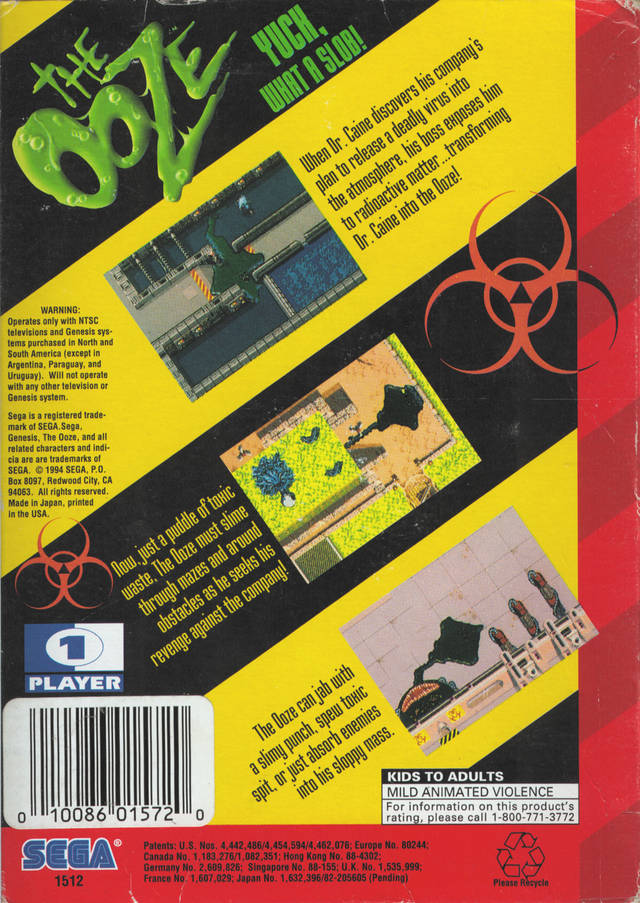 The Ooze - (SG) SEGA Genesis [Pre-Owned] Video Games Sega   