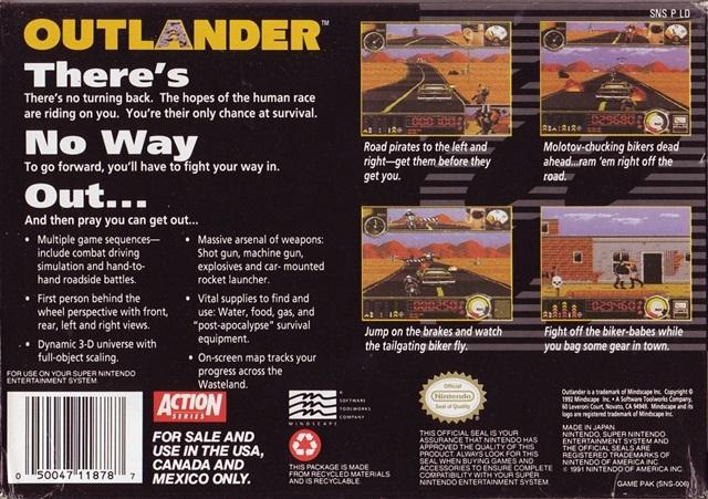 Outlander - (SNES) Super Nintendo [Pre-Owned] Video Games Mindscape   