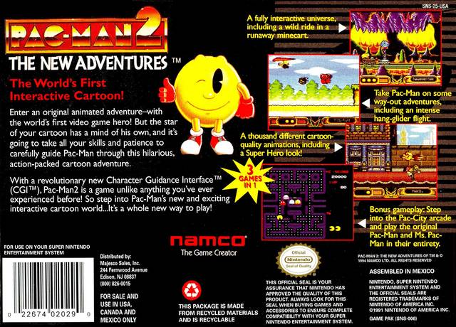 Pac-Man 2: The New Adventures - (SNES) Super Nintendo [Pre-Owned] Video Games Namco   
