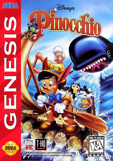 Disney's Pinocchio - SEGA Genesis [Pre-Owned] Video Games THQ   