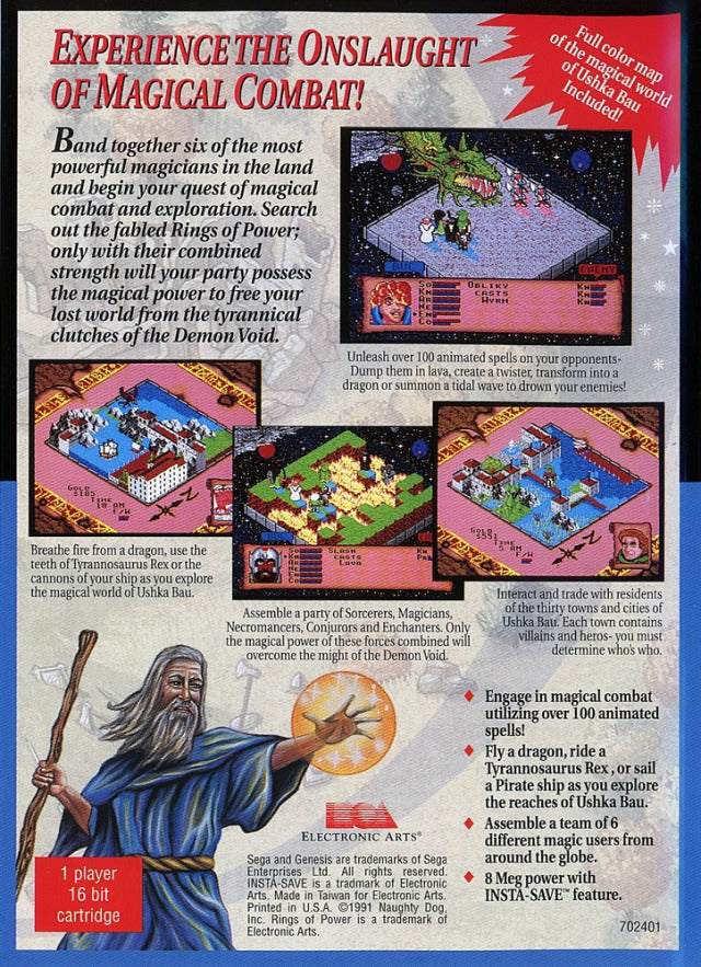 Rings of Power - (SG) SEGA Genesis [Pre-Owned] Video Games Electronic Arts   