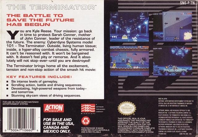 The Terminator - (SNES) Super Nintendo [Pre-Owned] Video Games Mindscape   