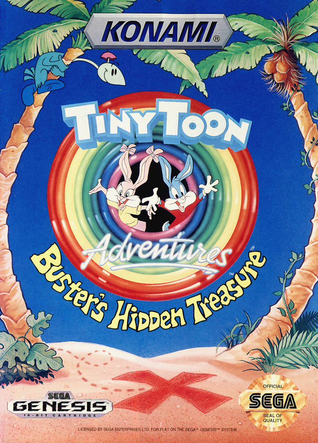 Tiny Toon Adventures: Buster's Hidden Treasure - (SG) SEGA Genesis [Pre-Owned] Video Games Konami   