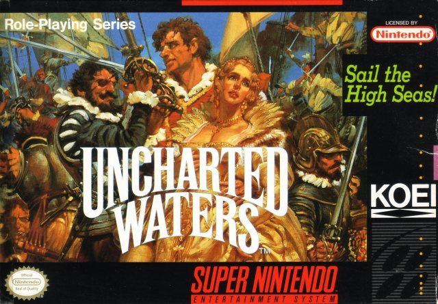 Uncharted Waters - (SNES) Super Nintendo [Pre-Owned] Video Games Koei   
