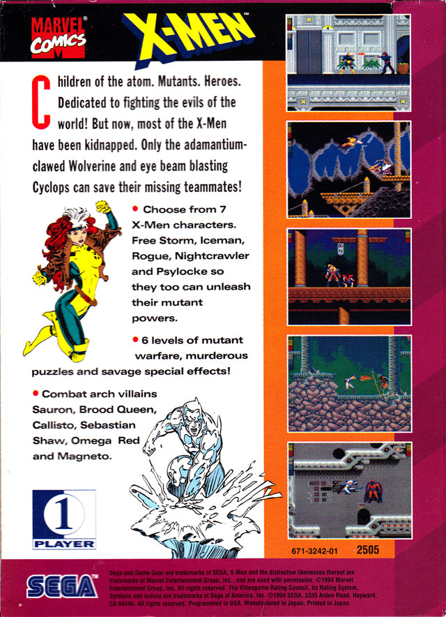 X-Men - (SGG) SEGA GameGear [Pre-Owned] Video Games Sega   