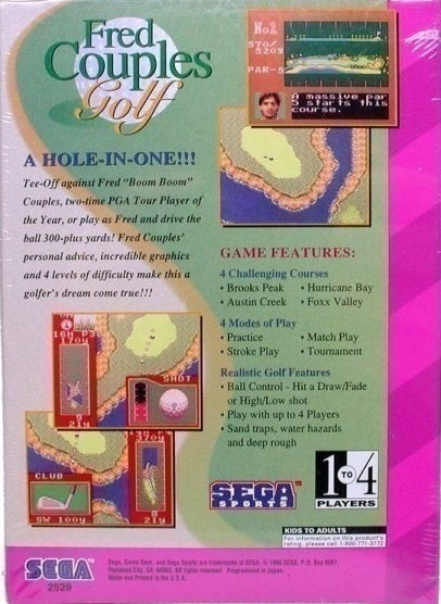 Fred Couples Golf - SEGA GameGear [Pre-Owned] Video Games Sega   