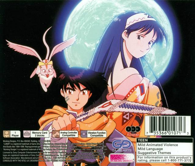 Lunar 2: Eternal Blue Complete - (PS1) PlayStation 1 [Pre-Owned] Video Games Working Designs   