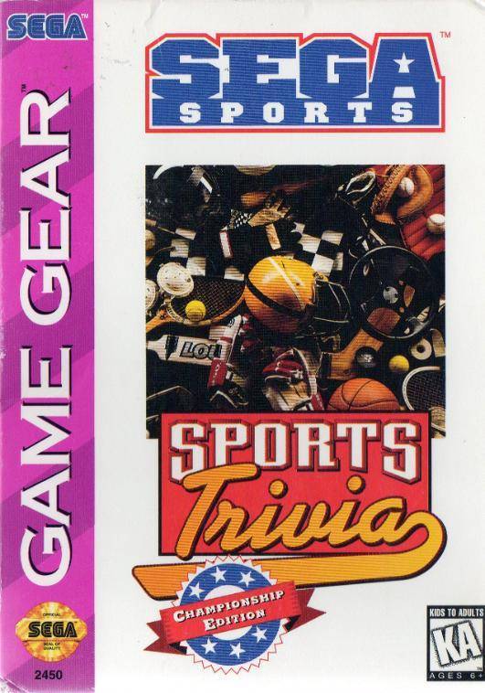Sports Trivia: Championship Edition - SEGA GameGear Video Games Sega   
