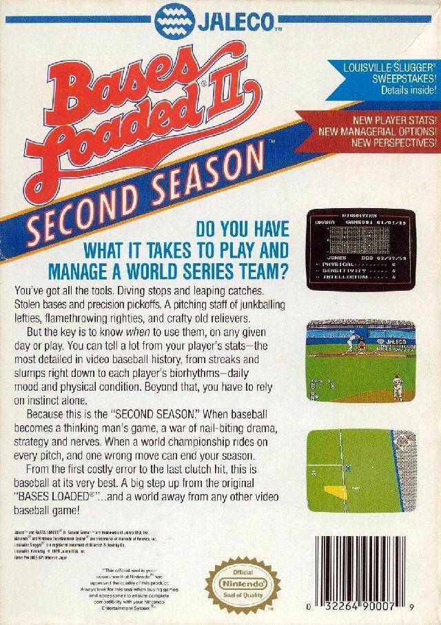 Bases Loaded II: Second Season - (NES) Nintendo Entertainment System [Pre-Owned] Video Games Jaleco Entertainment   