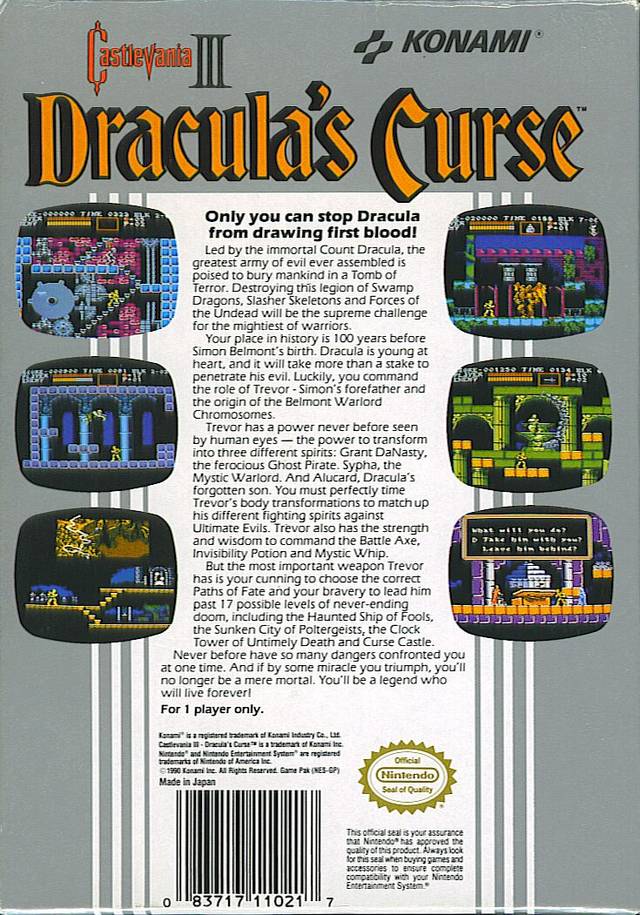 Castlevania III: Dracula's Curse - (NES) Nintendo