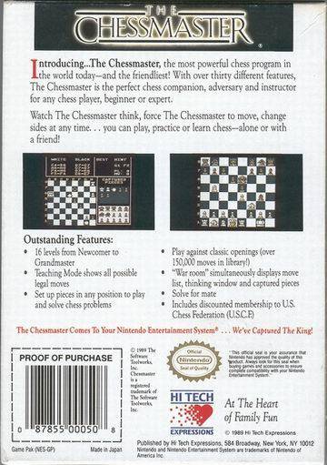The Chessmaster - (NES) Nintendo Entertainment System [Pre-Owned] Video Games Software Toolworks   