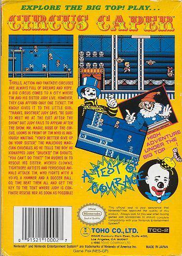 Circus Caper - (NES) Nintendo Entertainment System [Pre-Owned] Video Games Toho   