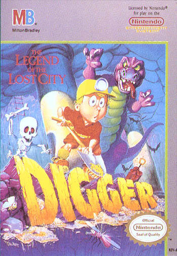 Digger T. Rock: The Legend of the Lost City - (NES) Nintendo Entertainment System [Pre-Owned] Video Games Milton Bradley   