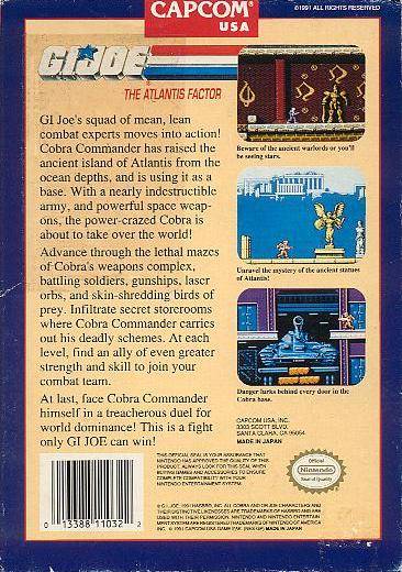 G.I. Joe: The Atlantis Factor - (NES) Nintendo Entertainment System [Pre-Owned] Video Games Capcom   