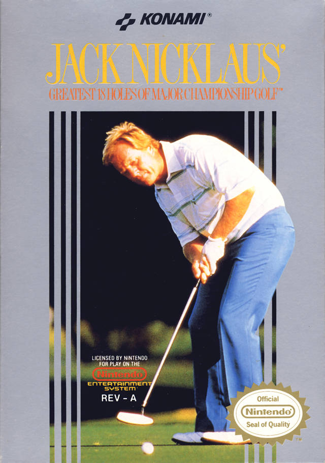 Jack Nicklaus' Greatest 18 Holes of Major Championship Golf - (NES) Nintendo Entertainment System [Pre-Owned] Video Games Konami   