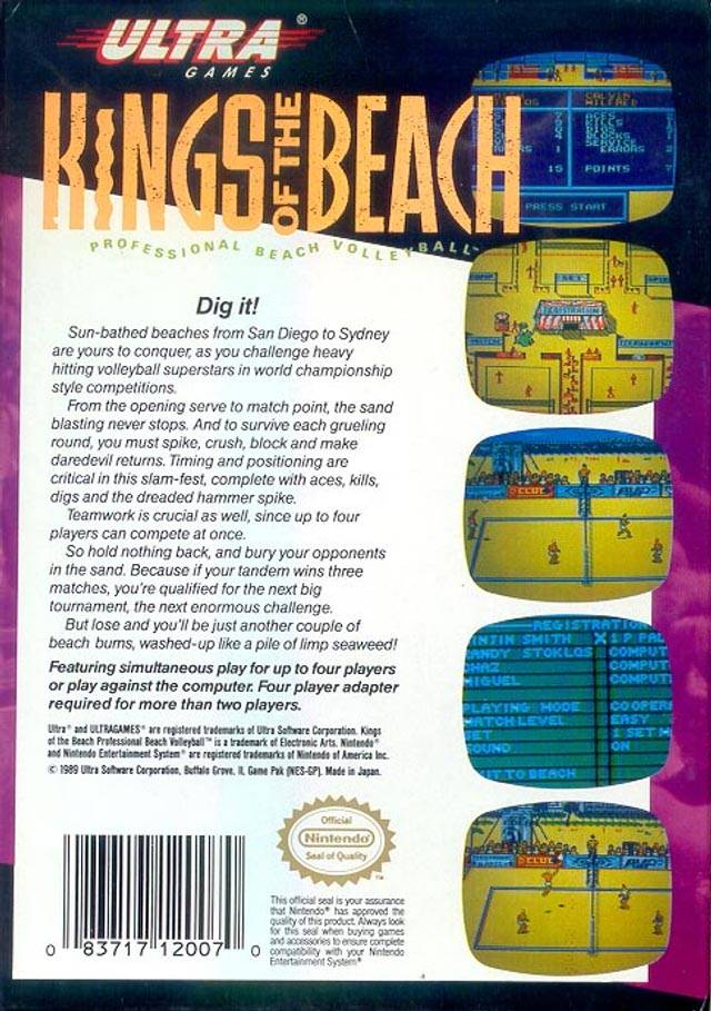 Kings of the Beach - (NES) Nintendo Entertainment System [Pre-Owned] Video Games Ultra   