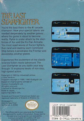 The Last Starfighter - (NES) Nintendo Entertainment System [Pre-Owned] Video Games Mindscape   