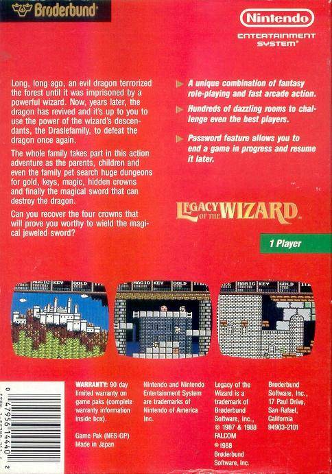 Legacy of the Wizard - (NES) Nintendo Entertainment System [Pre-Owned] Video Games Broderbund   
