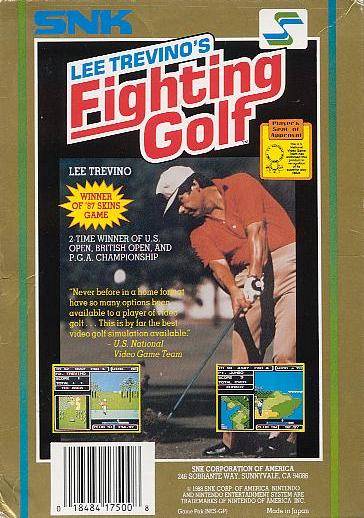 Lee Trevino's Fighting Golf - (NES) Nintendo Entertainment System [Pre-Owned] Video Games SNK   