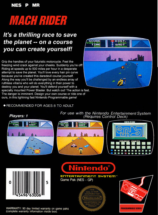 Mach Rider - (NES) Nintendo Entertainment System [Pre-Owned] Video Games Nintendo   