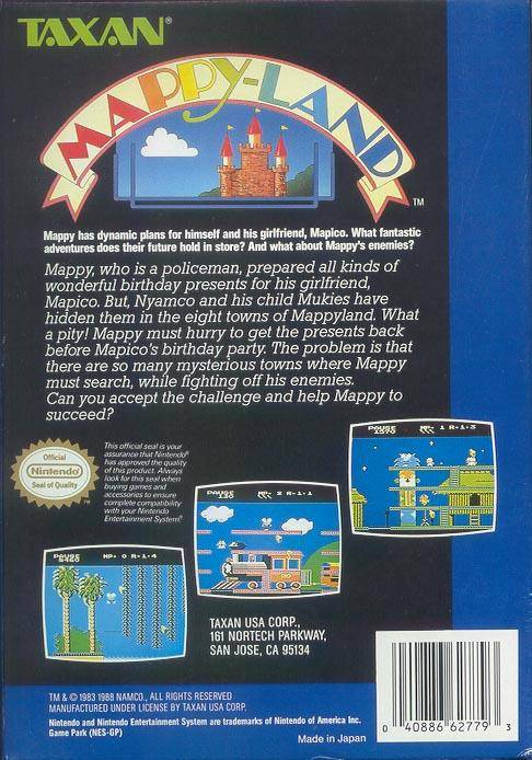 Mappy-Land - (NES) Nintendo Entertainment System [Pre-Owned] Video Games Taxan   