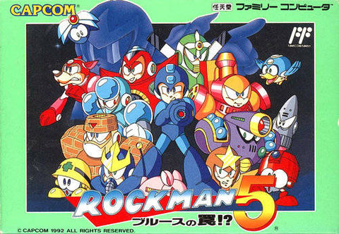 RockMan 5: Blues no Wana!? - Nintendo Famicom (Japanese Import) [Pre-Owned] Video Games Capcom   