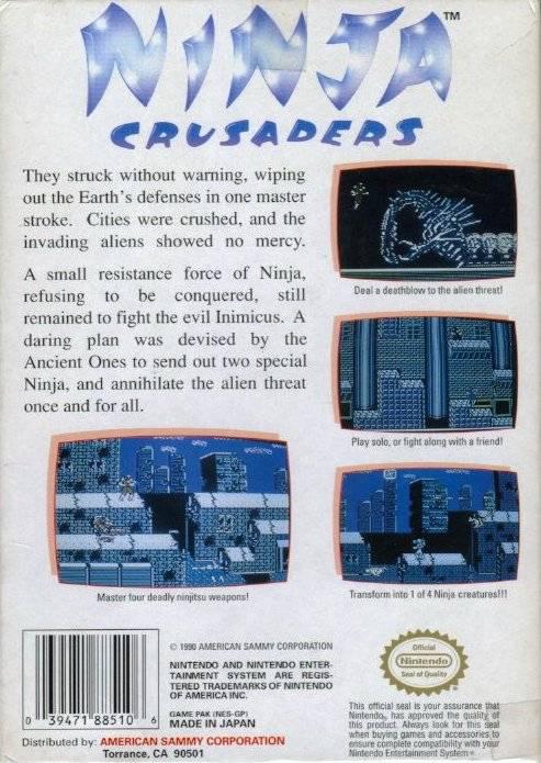Ninja Crusaders - (NES) Nintendo Entertainment System [Pre-Owned] Video Games Sammy Studios   