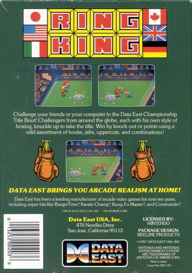 Ring King - (NES) Nintendo Entertainment System [Pre-Owned] Video Games Data East USA   
